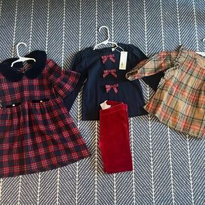 Janie & Jack 3T Girls Holiday Lot